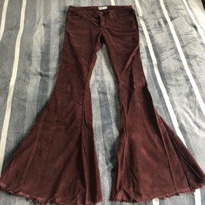 Free People corduroy flare pants
